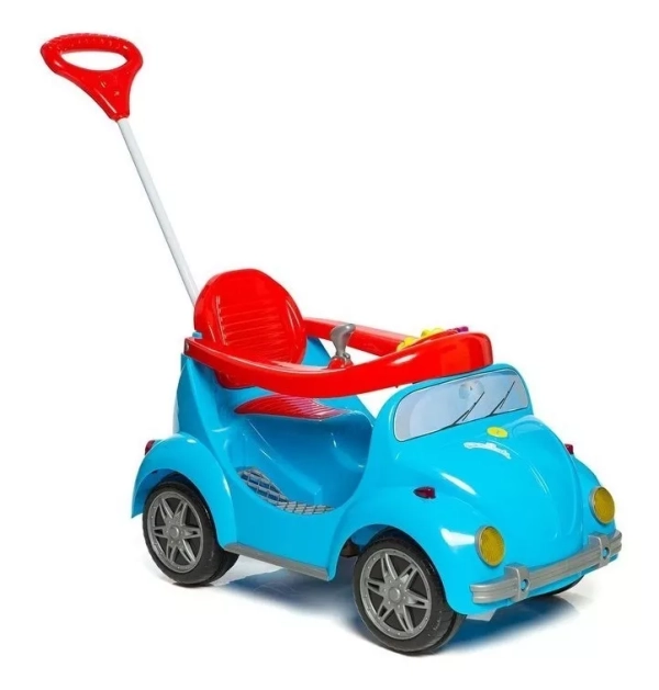 Carrinho Passeio Infantil Pedal Empurrador 1300 Fouks Azul