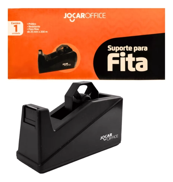 Suporte Para Fita Adesiva Jocar Office Gd Preto - Image 2
