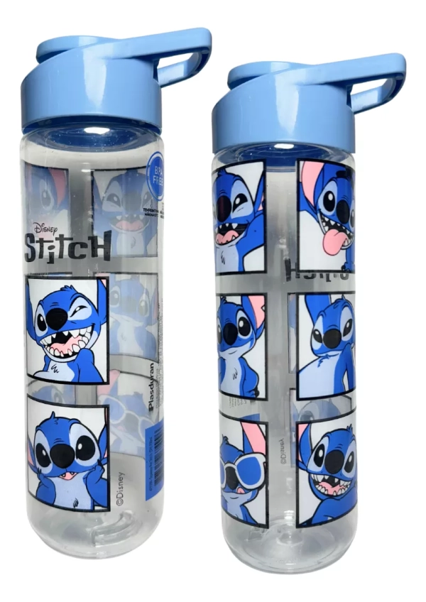 Garrafa De Água Squeeze Stitch Plástico 700ml Escolar