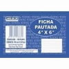 Fichas pautadas Animativa 4X6 com 100 folhas